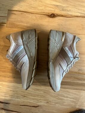 Women’s Taupe Cetti from Spain Wedge Sneakers — Casual Elevated Comfort 36/5.5